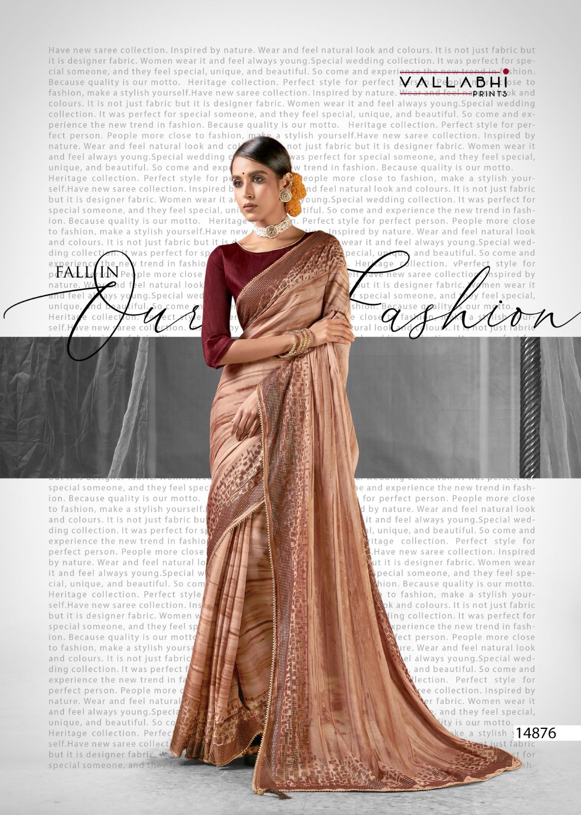 Naziya By Vallabhi Printed Chiffon Sarees Wholesale Shop In Surat
